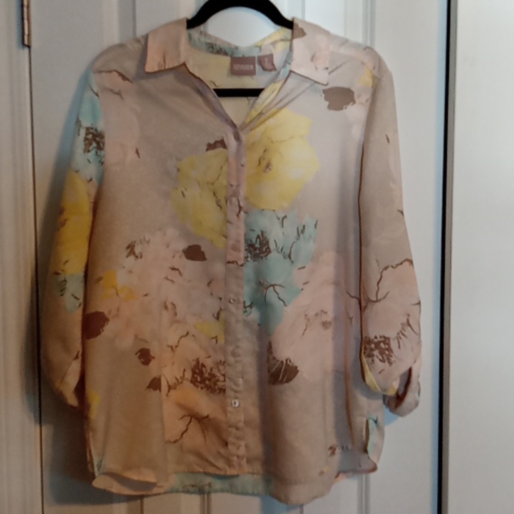 Chico's Multicolor Button Down Shirt